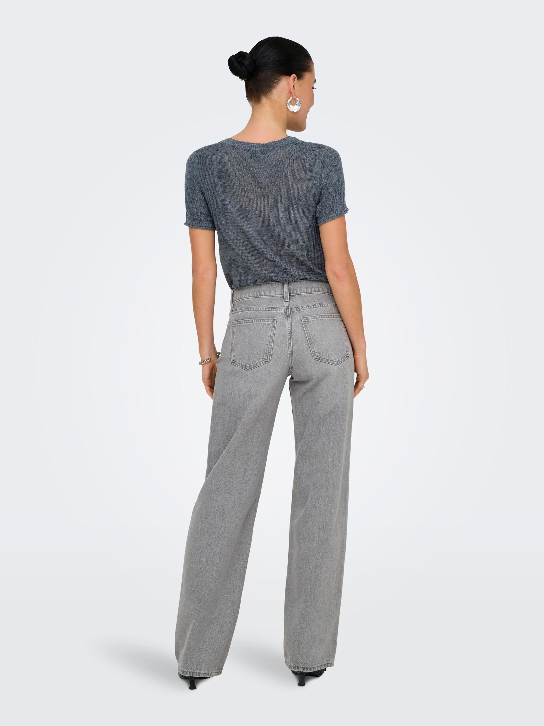 ONLY Jean Coupe Droite ONLBRENDA Taille Basse Straight Fit Jeans