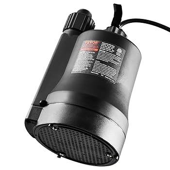 VEVOR Utility Pump, 1/3 HP, 2450 GPH High Flow, 30 ft Head