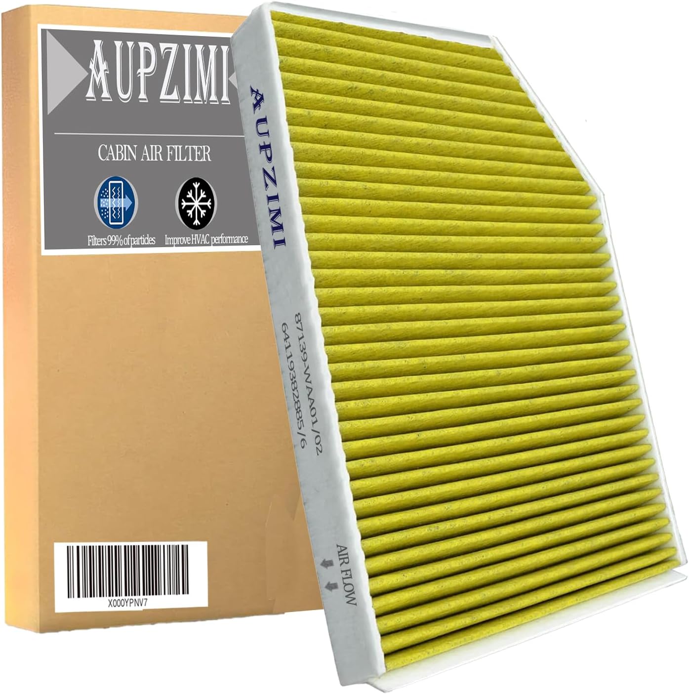 Cabin Air Filter with Activated Carbon for 2018-2024 BMW X3, 2019-2025 X4 330i Z4, 2021-2025 M340i M440i 430i M3 M4, 2022-2025 i4 230i, 330e, IX35, 5-layer Air Filter Replace 64119382885 CAF15031C