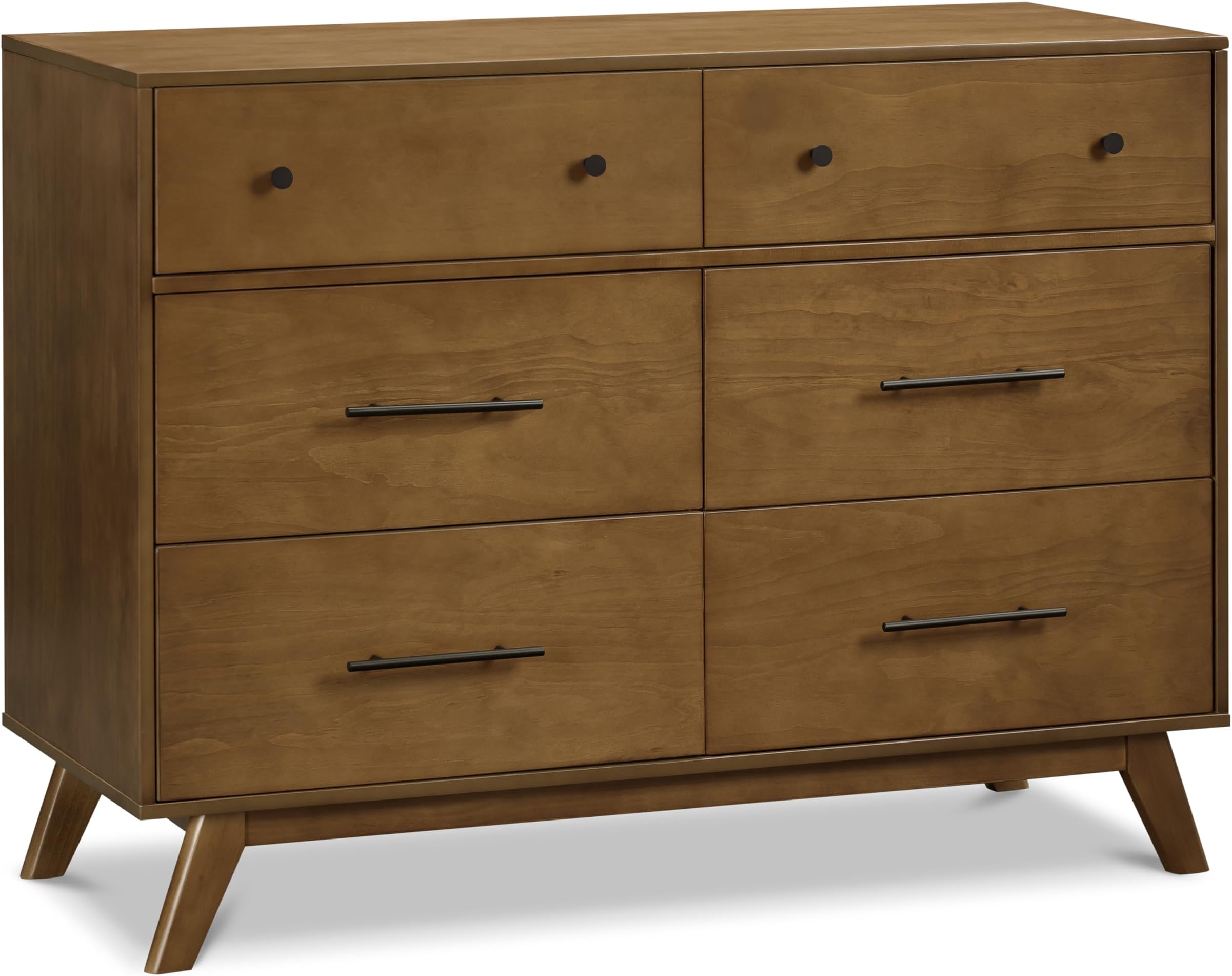 Davinci Otto 6-Drawer Dresser in Walnut, GREENGUARD Gold Certified