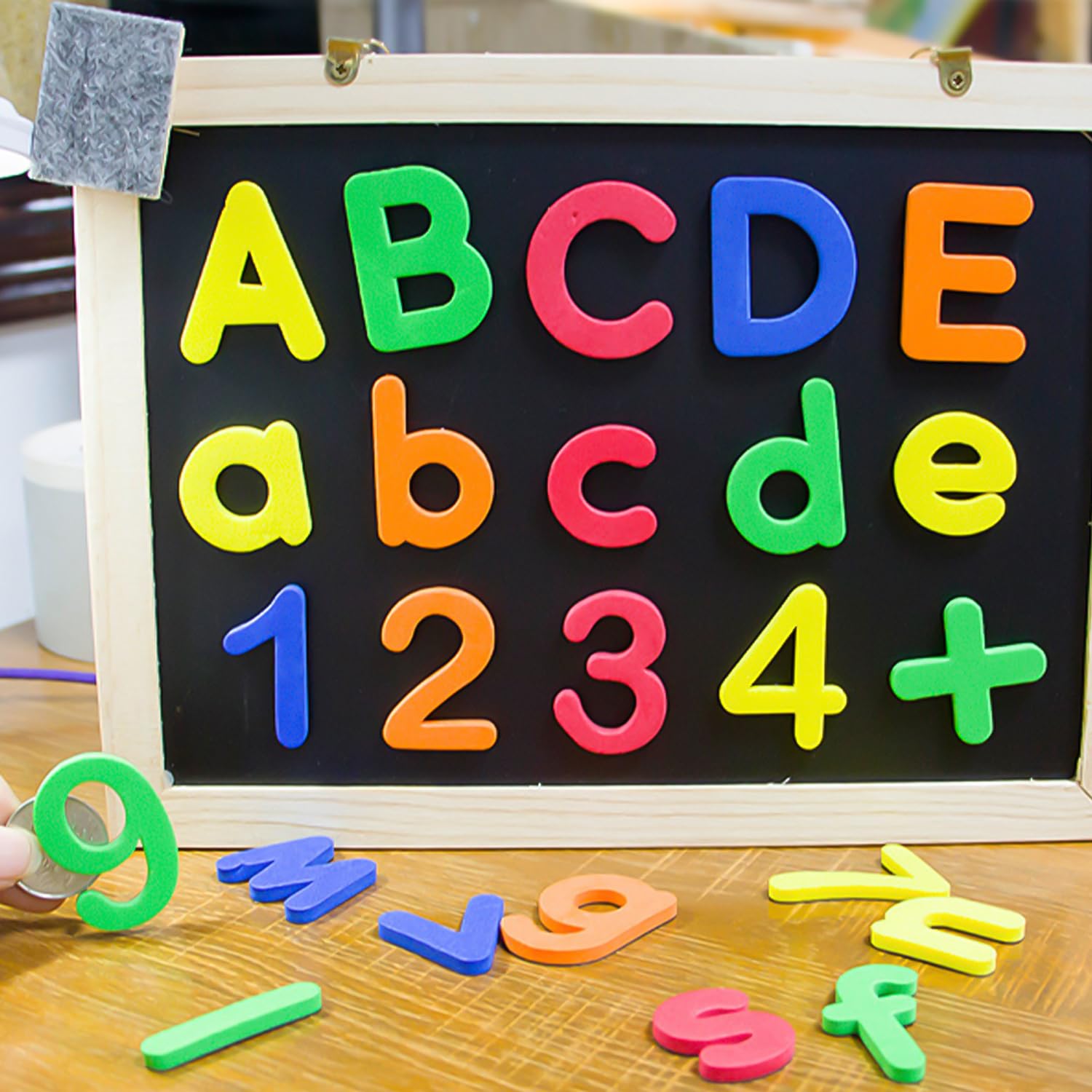 Quercetti Magneetletters Kleuren 48-delig