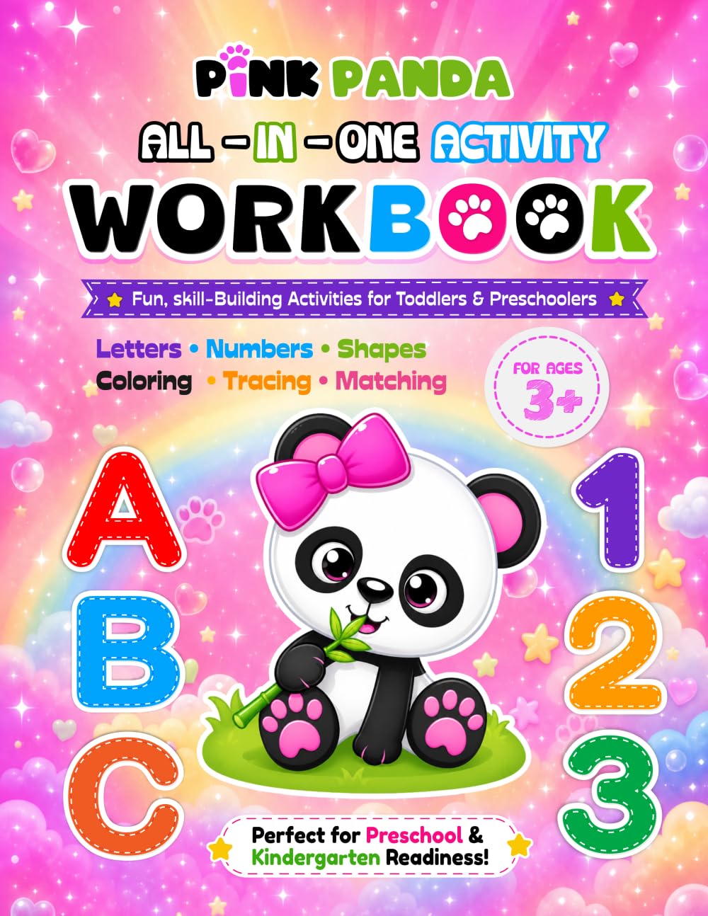 Pink Panda All-In-One Activity Workbook: Fun, Skill-Building Activities for Toddlers & Preschoolers