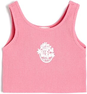 توب كات قصير كلاسيكي للبنات من كوتون عبوة قطعة واحدة