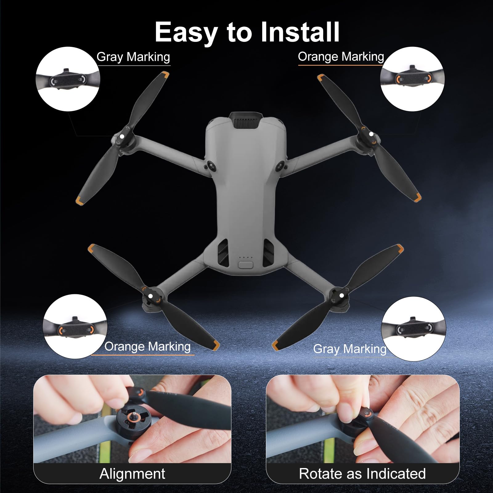 4 Stück Propellerschutz für DJI Mini-5 Pro, leichter