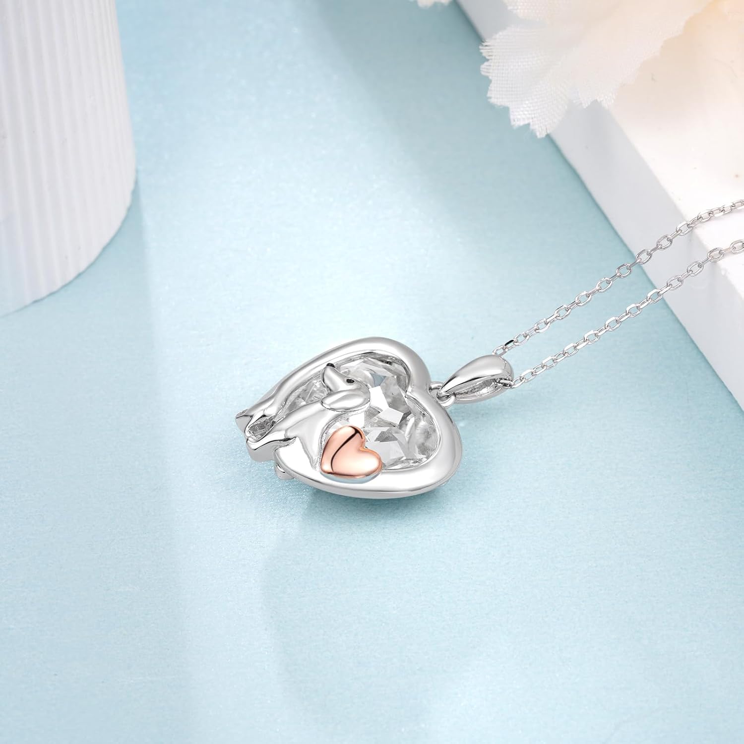 Dachshund Necklace S925 Sterling Silver Dachshund Gifts for Women Cute Dachshund Dog Jewelry Gifts for Women - Image 3