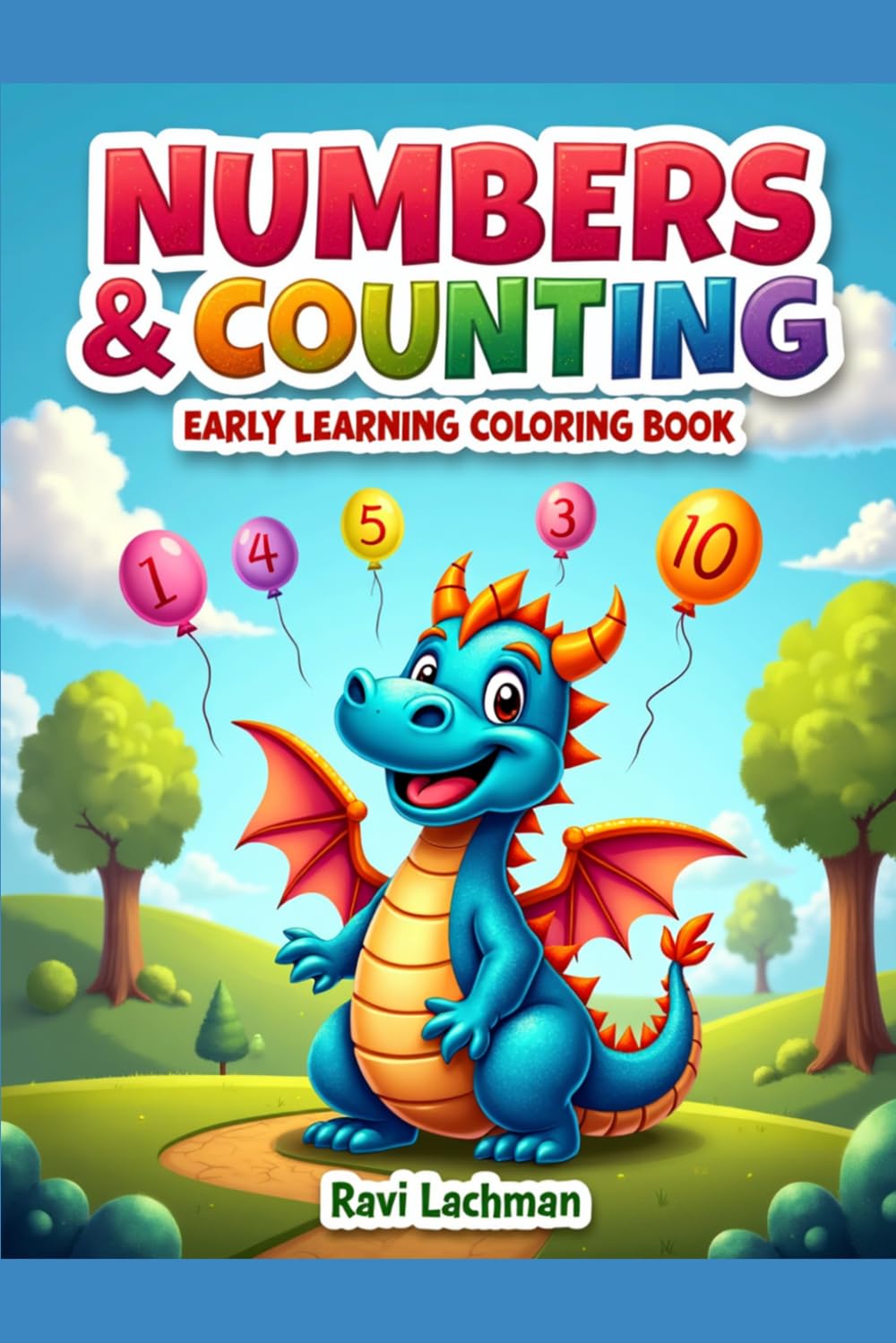 Numbers and counting early learning coloring book