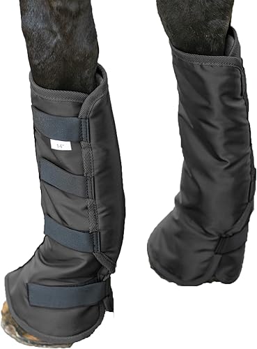 Botas prémium para envío de caballos de 14 pulgadas  Un par  Botas de envío  Protección definitiva para patas de caballo  Diseño envolvente  Nylon