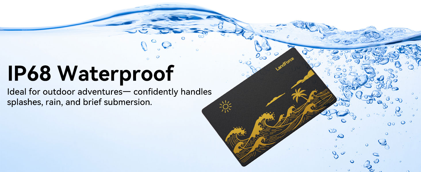 Amazon.com: LandForce 2Pack Wallet Tracker Card 0.07in IP68