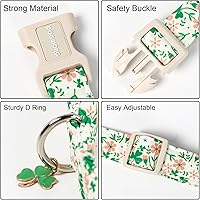 Vista 191 de DOGWONG Collar de perro Airtag de algodón y cáñamo, collar resistente para perros con soporte para Airtag, collares verdes para perros pequeños