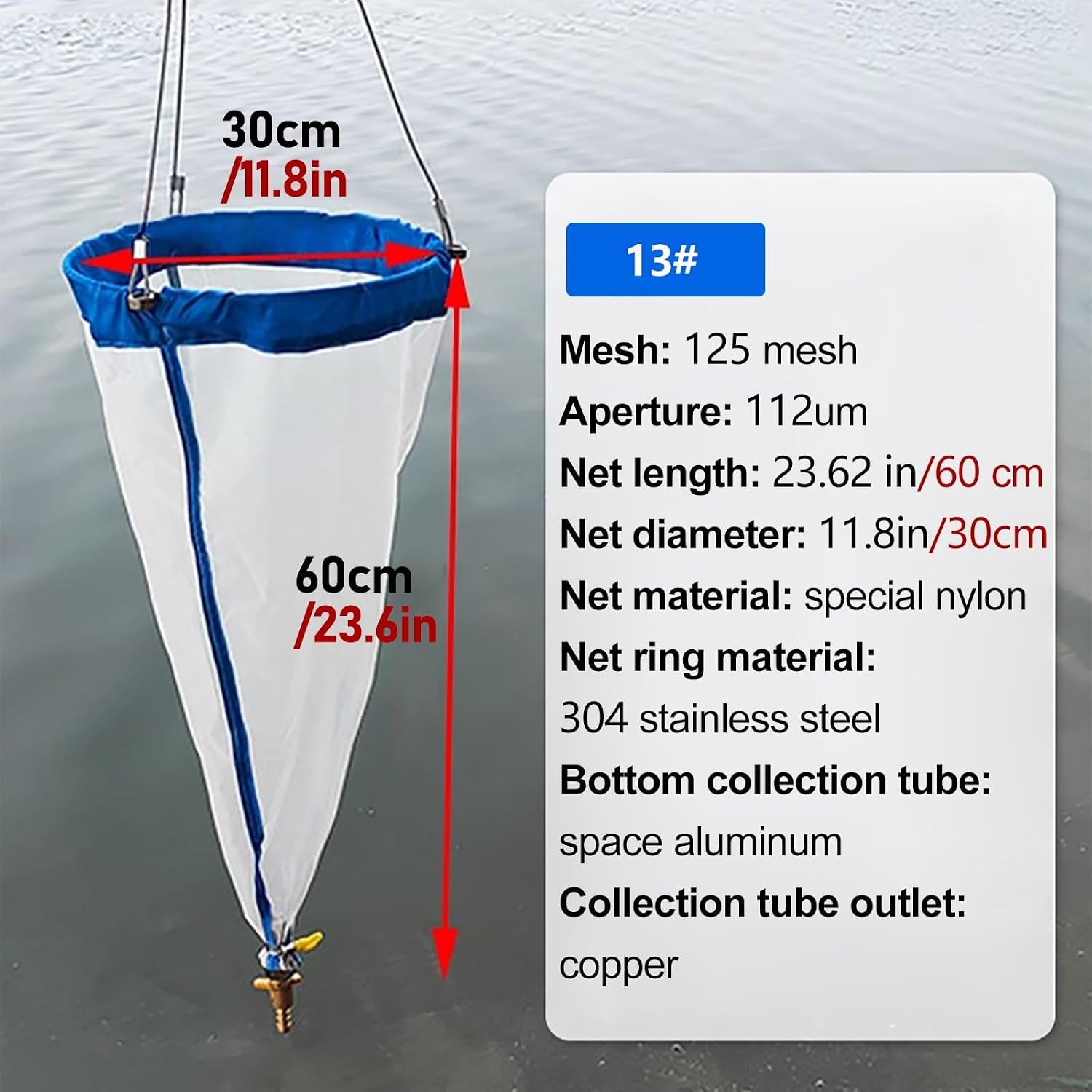 Phytoplankton Collection Nets Kit with 2 Collection Bottles