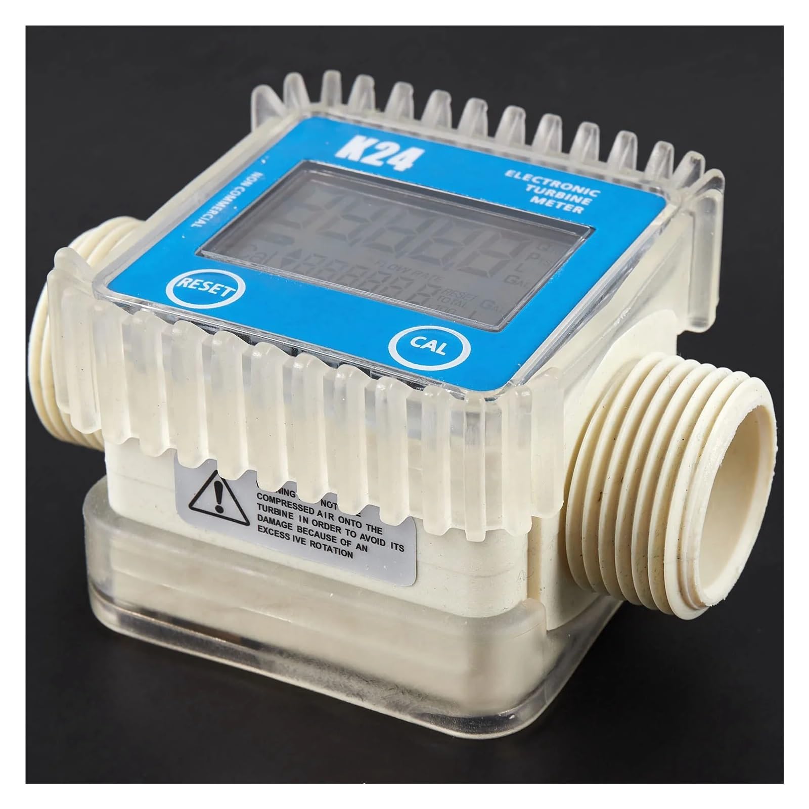 Contador de Agua, 1 Uds K24 Lcd Medidor De Flujo De Combustible Digital Ampliamente Utilizado For Productos Químicos Agua , para uso doméstico en el jardín