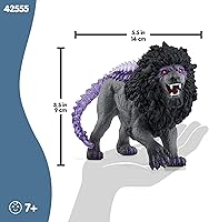 Vista 6 de Schleich Eldrador Creatures - Mythical Shadow Lion Action Figure - Highly Detailed and Realistic Figurine Toy with Transparent Tail for Boys and
