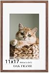 8 x 10 Cadre photo, 8x10 Frame Matted à 5x7, Cadre en bois rustique 8 par 10 avec verre véritable trempé pour mur & Affichage de table, 8x 10 Cadre photo pour le décor mural de la maison- Walnut,1 PC