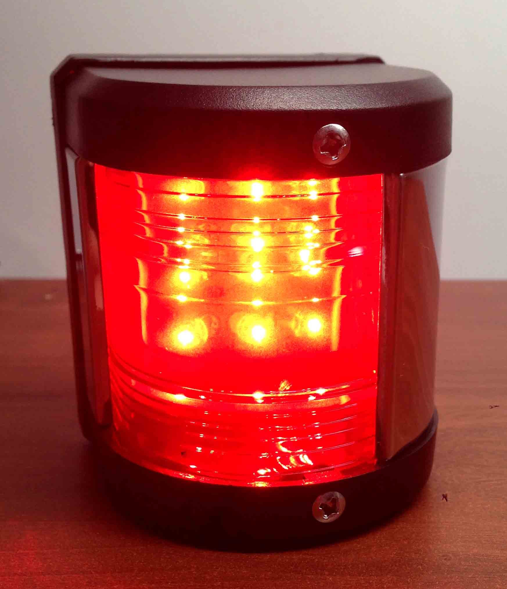 PactradeMarine MARINE BOAT RED PORT LED NAVIGATION LIGHT WATERPROOF BOATS UP TO 12M