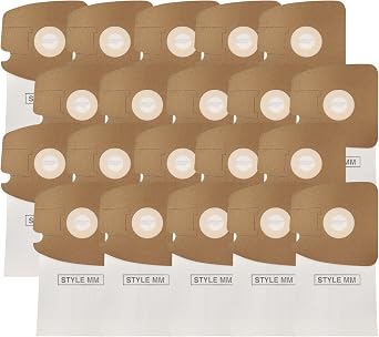 VacBagsUSA 3 Pack Replacement Type MM Micro Filtration Vacuum Cleaner Bags For Eureka Mighty Mite Canisters