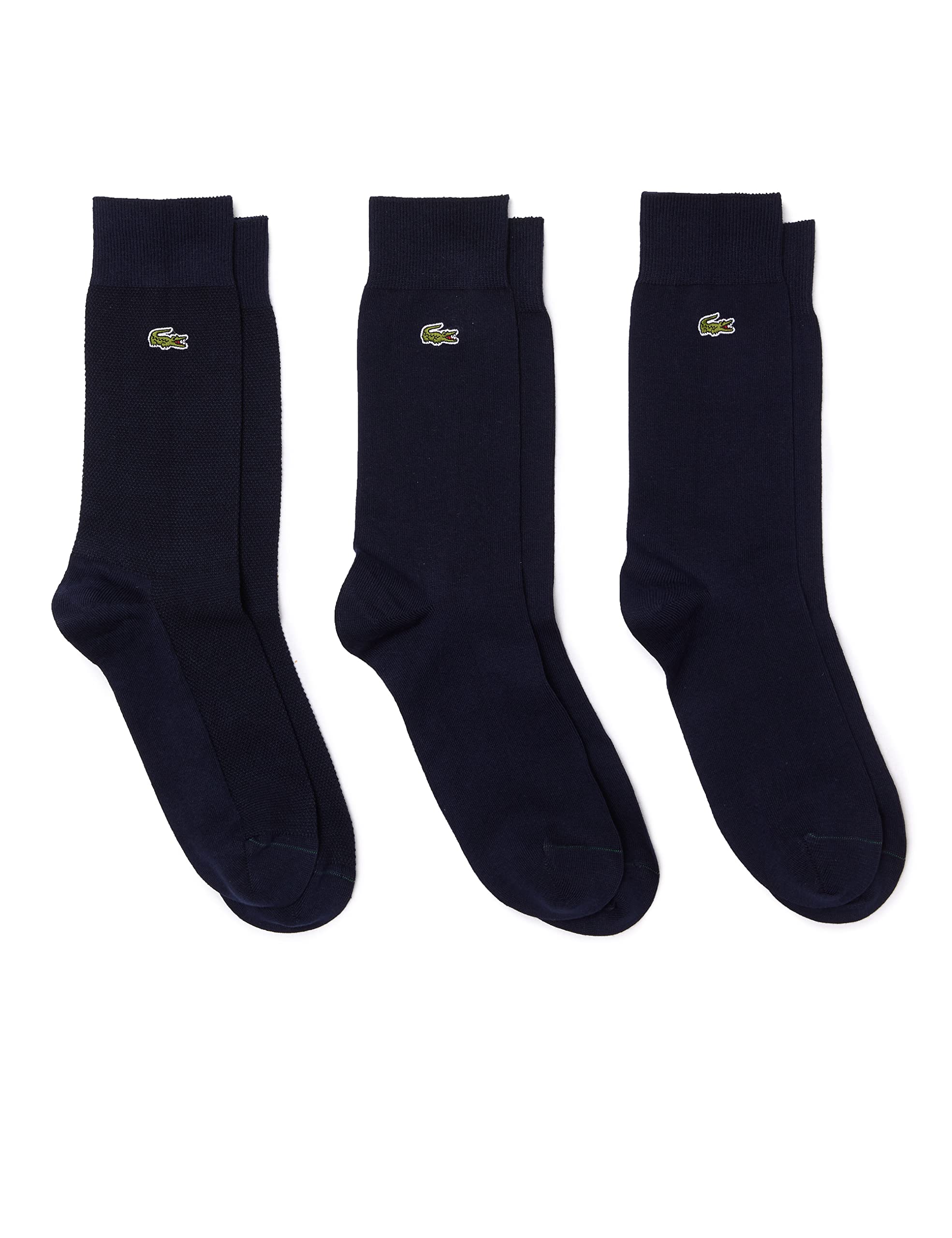Lacoste Unisex - Erwachsene Socken RA4261, Damen,Herren Struempfe,Logo,3er Pack,