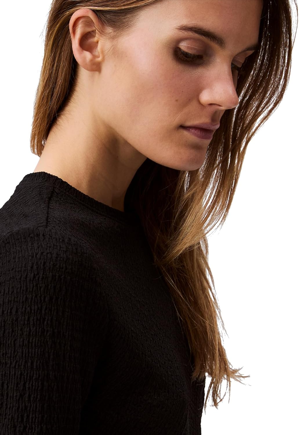 Calvin Klein Jeans Womens Textured Knit 3/4 Sleeve Top - Image 5