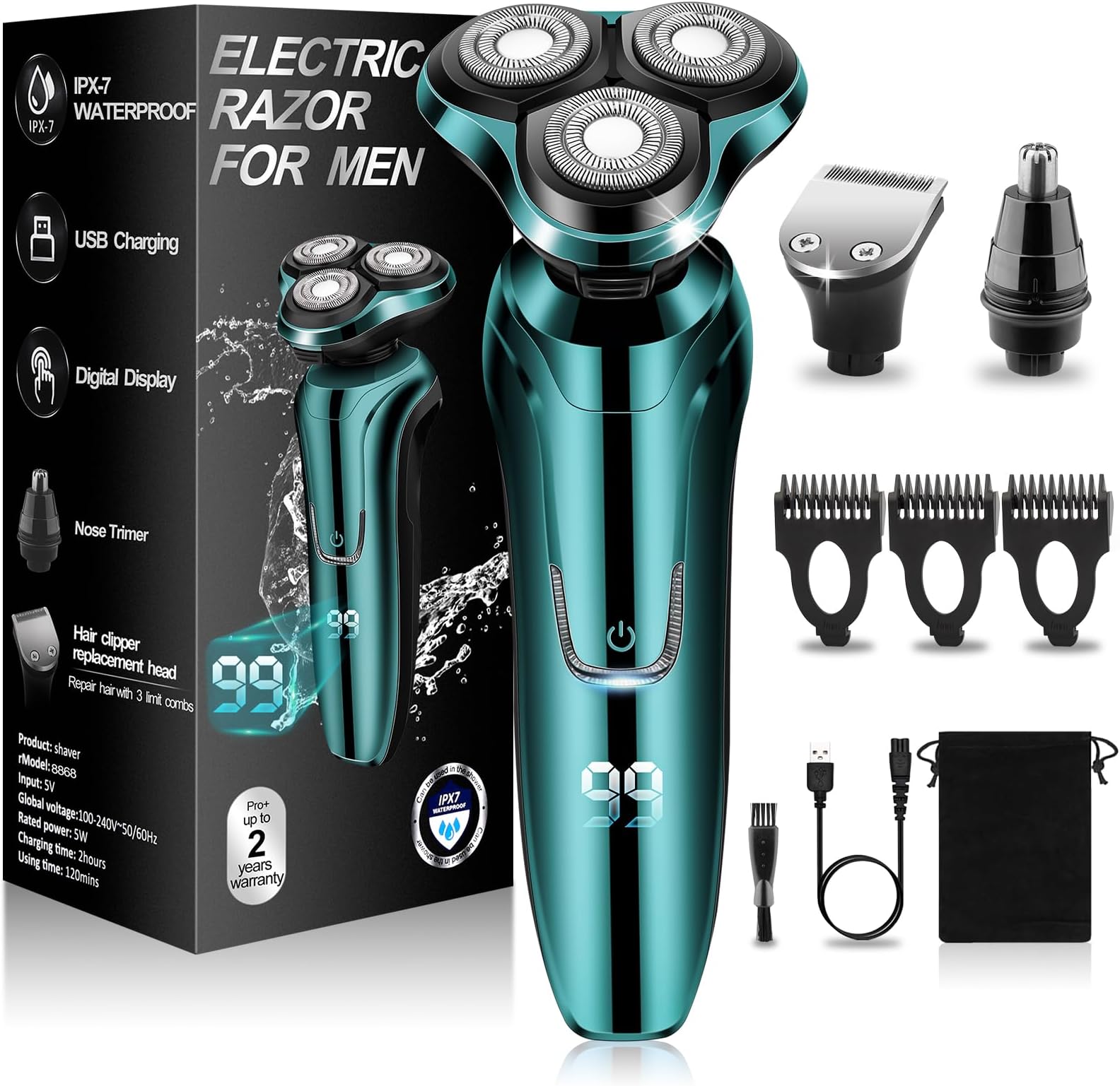Electric Razor for Men,2024 Men’s Electric Shavers Rotary