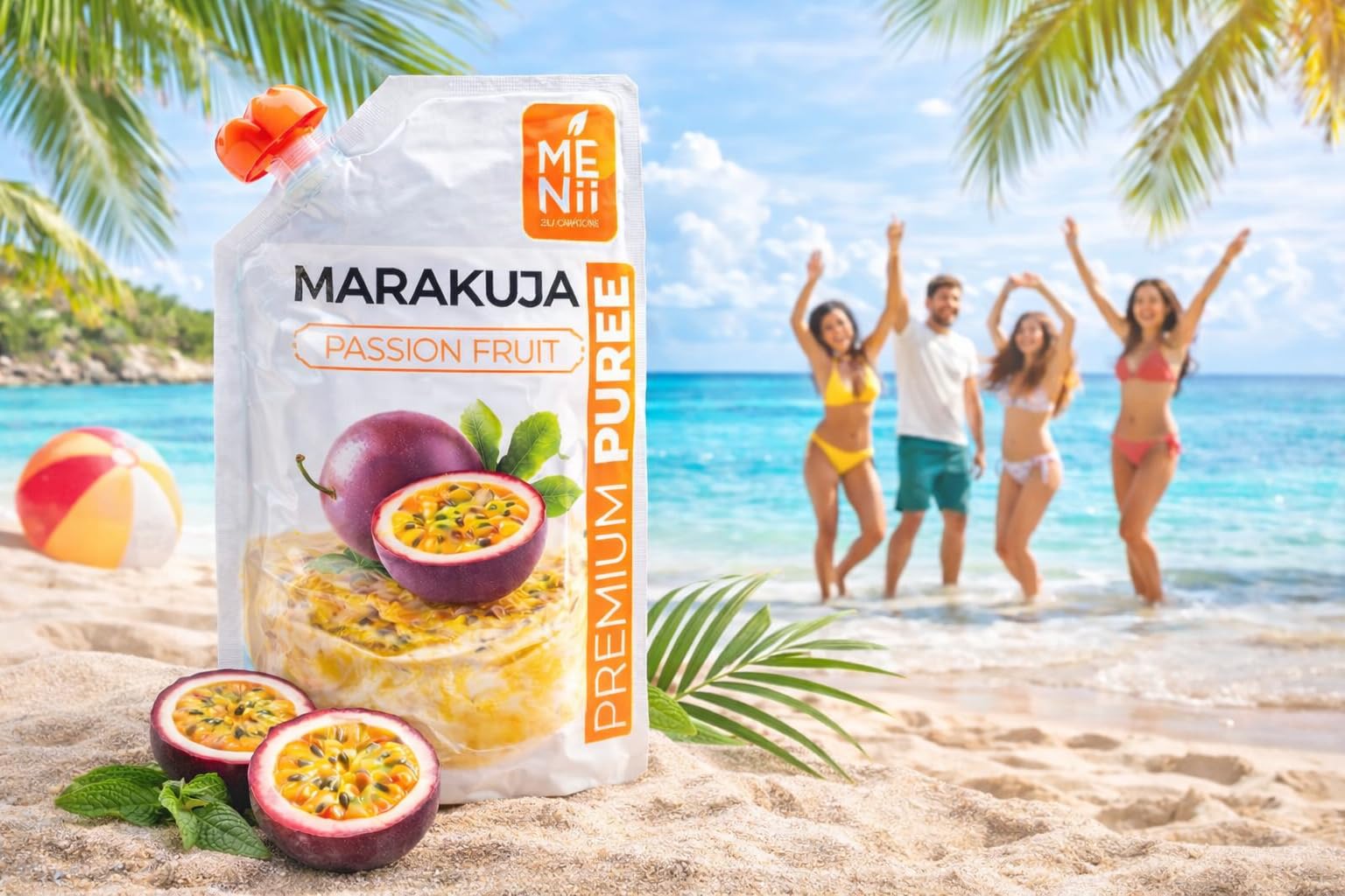 Puré de Maracuyá 1 kg – Fruta de la Pasión para Smoothies, Cócteles, Postres, Helados y Repostería – Sabor Tropical Intenso – Puré Premium