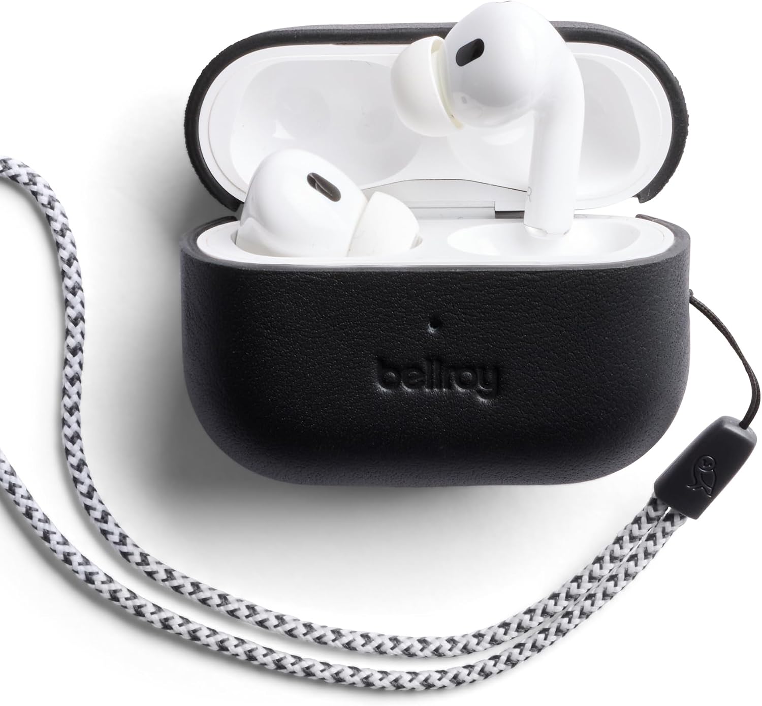 Bellroy Pod Jacket Pro – Second Edition (Leather Case for Apple AirPods Pro 2nd Generation) - Black