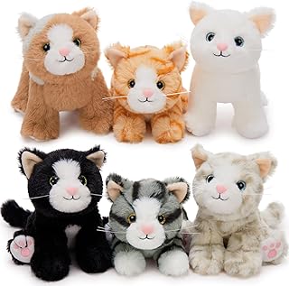 Sponsored You’re seeing this ad based on the product’s relevance to your search query.Learn more about this advertisement MorisMos 6 Pieces Cute Cat Cuddly Toy Set, Soft Small Kitten Stuffed Toy Plush Toy, Decorative Plush Cat Teddy Kitty Birthday Gift for Children Baby