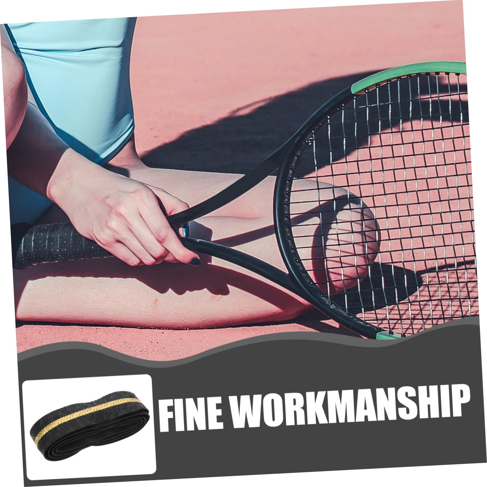 Sosoport avvolgimento della Canna da Pesca Racchetta di Badminton Nastri Antiscivolo per Racchette Tennis Impugnatura per Racchetta da Badminton Portatile overgrip da Tennis