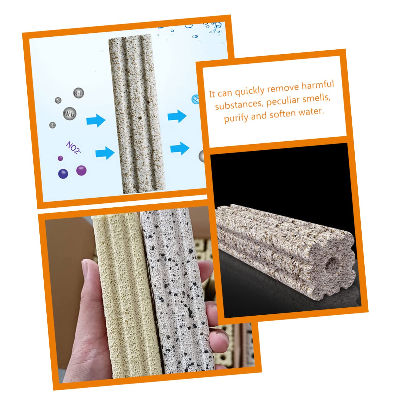 Sosoport 10piezas Filtros Acuario Unidades Filtrantes Reutilizables Fácil De Usar y Guardar