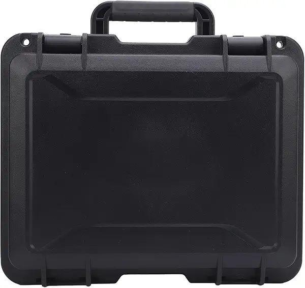 Fafeicy Rectangular Satellite Hard Case Protective PP Shell EVA Lining for Mini Rectangular Satellite Accessories with Waterproof Lockable Compact Design 16.5x13.7x5.8in