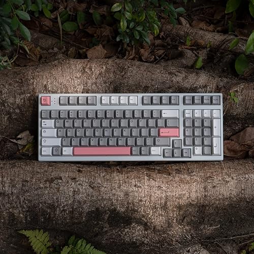 Miniatura 8 de Juego de 264 teclas modernas Dolch Light - Juego de teclas de doble perfil cereza personalizadas color blanco y gris para teclados mecánicos Cherry