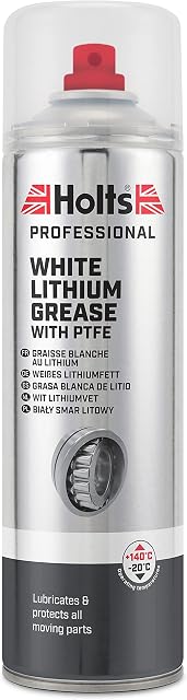 Holts HMTN0017A Professional White Lithium Spray Grease With PTFE, 500ml