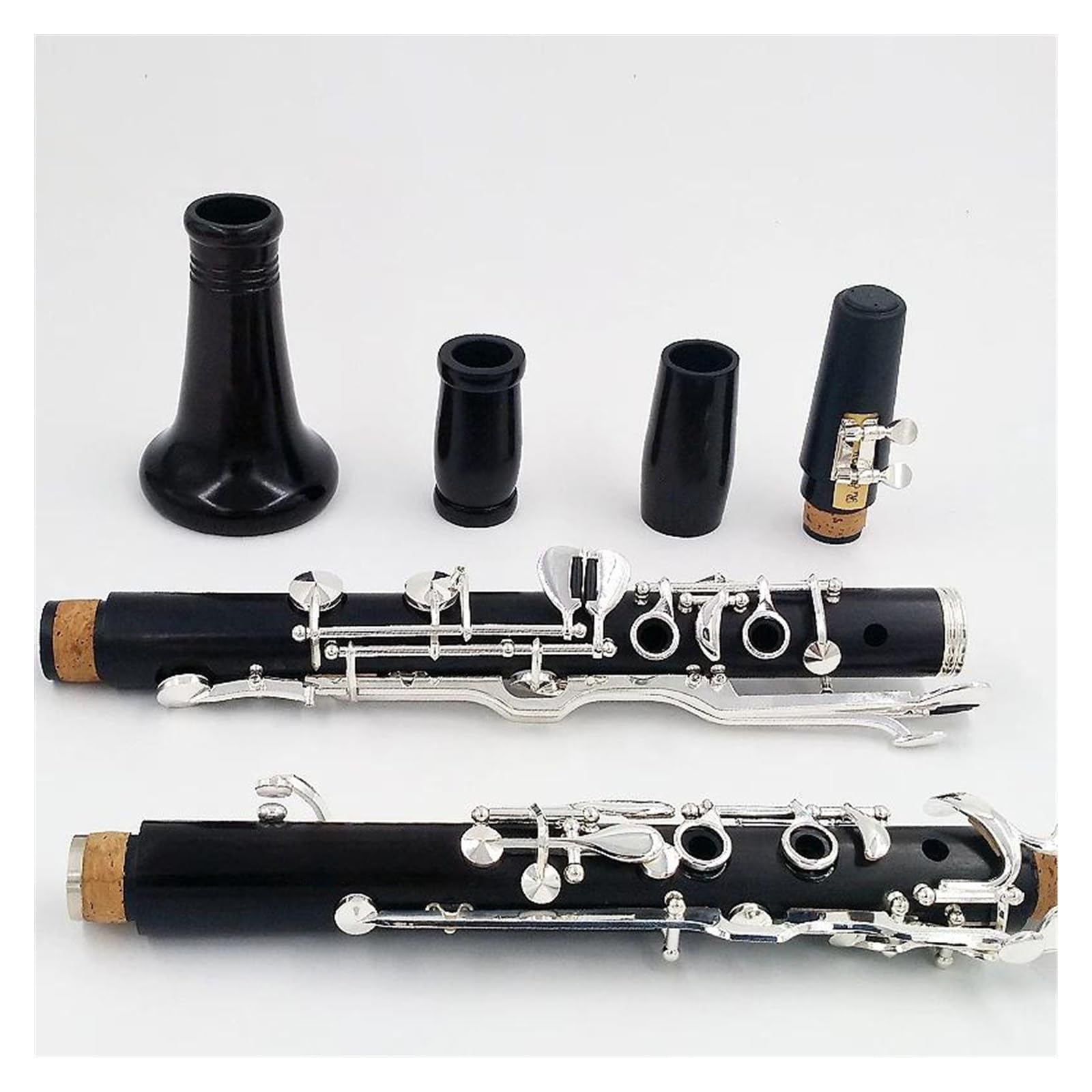 18 Tasti Corpo In Ebano Tono G Clarinetto Chiavi Placcate Argento Strumenti A Fiato Clarinetto