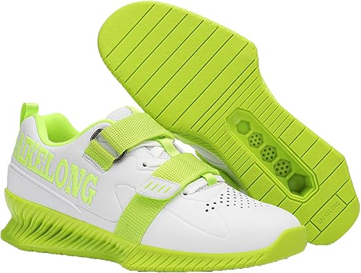 SDEQA Mens Weightlifting Shoes Squat Deadlift Shoes Cross Training Anti-Slip Breathable Indoor Fitness Trainer Gym Sneakers