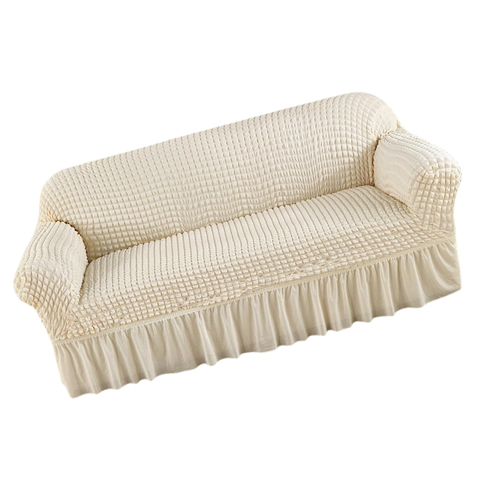 Kalttoy Seersuckers Sofa Covers Stretch Sofa European Slipcovers Armchair Covers Corner Couch 3 Seats Polyester Protectors