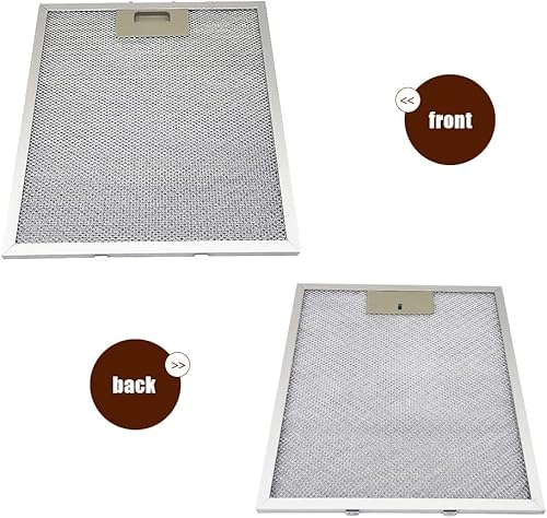 Miniatura 7 de 3 filtros de campana extractora W10169961A compatibles con Whirlpool, Jenn Air, Kitchen Aid, Ikea Range Hood 10.5 x 12 pulgadas Filtro de malla de