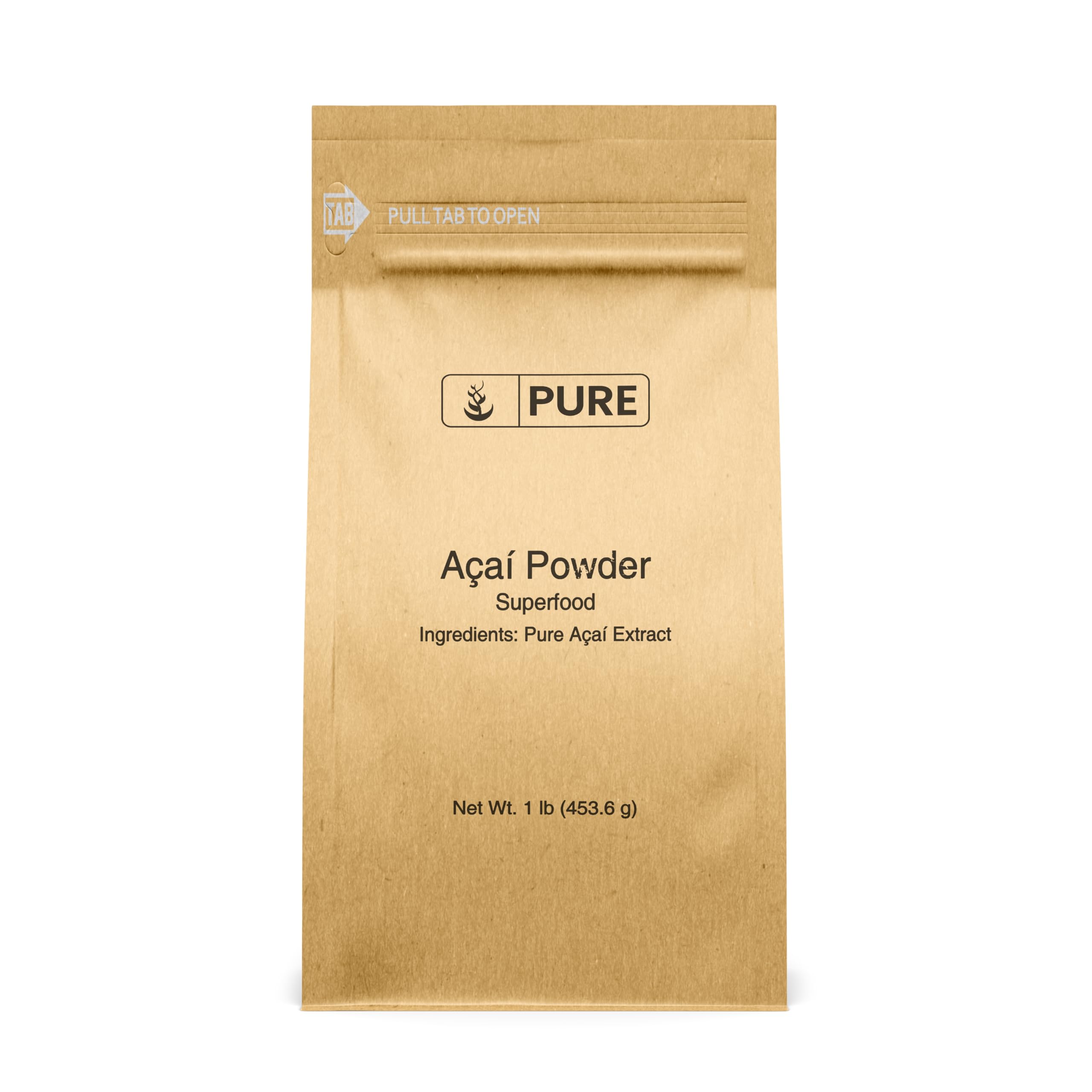 Pure Original Ingredients Acai Powder (1 lb) Superfood, Vegan, Non GMO