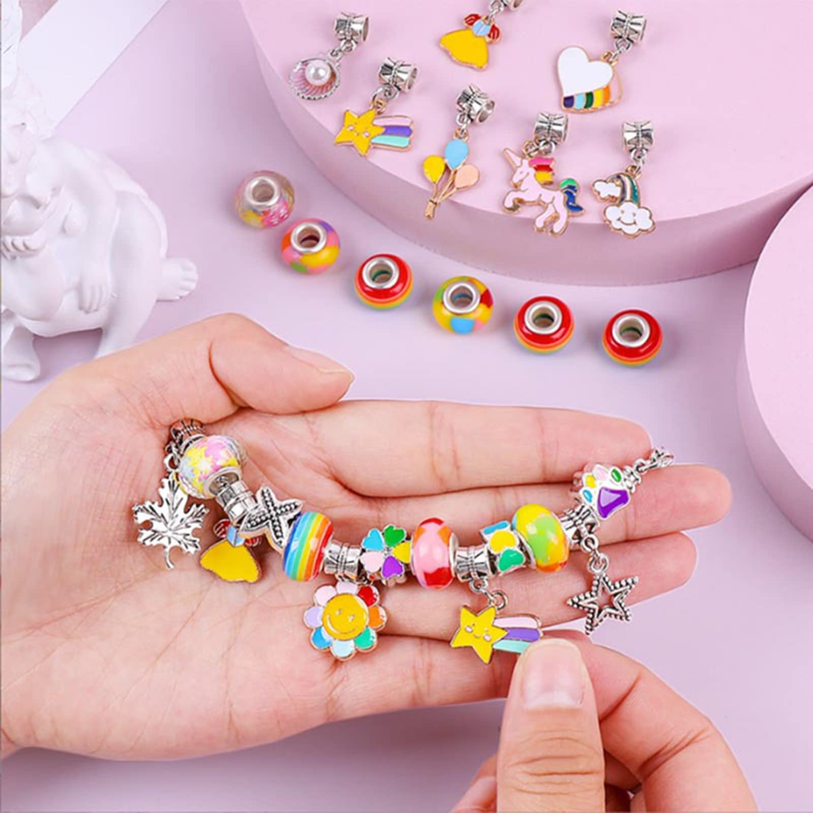 ご予約品ハンドメイドブレスレットセット Amazon | Sitengle 宝石おもちゃ アクセサリーキット ブレスレット作り