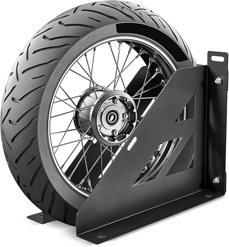 Miniatura 9 de Soporte resistente para ruedas de motocicleta y bicicleta, rango ajustable para neumáticos de 1 a 4.3 pulgadas de ancho, estante de estacionamiento