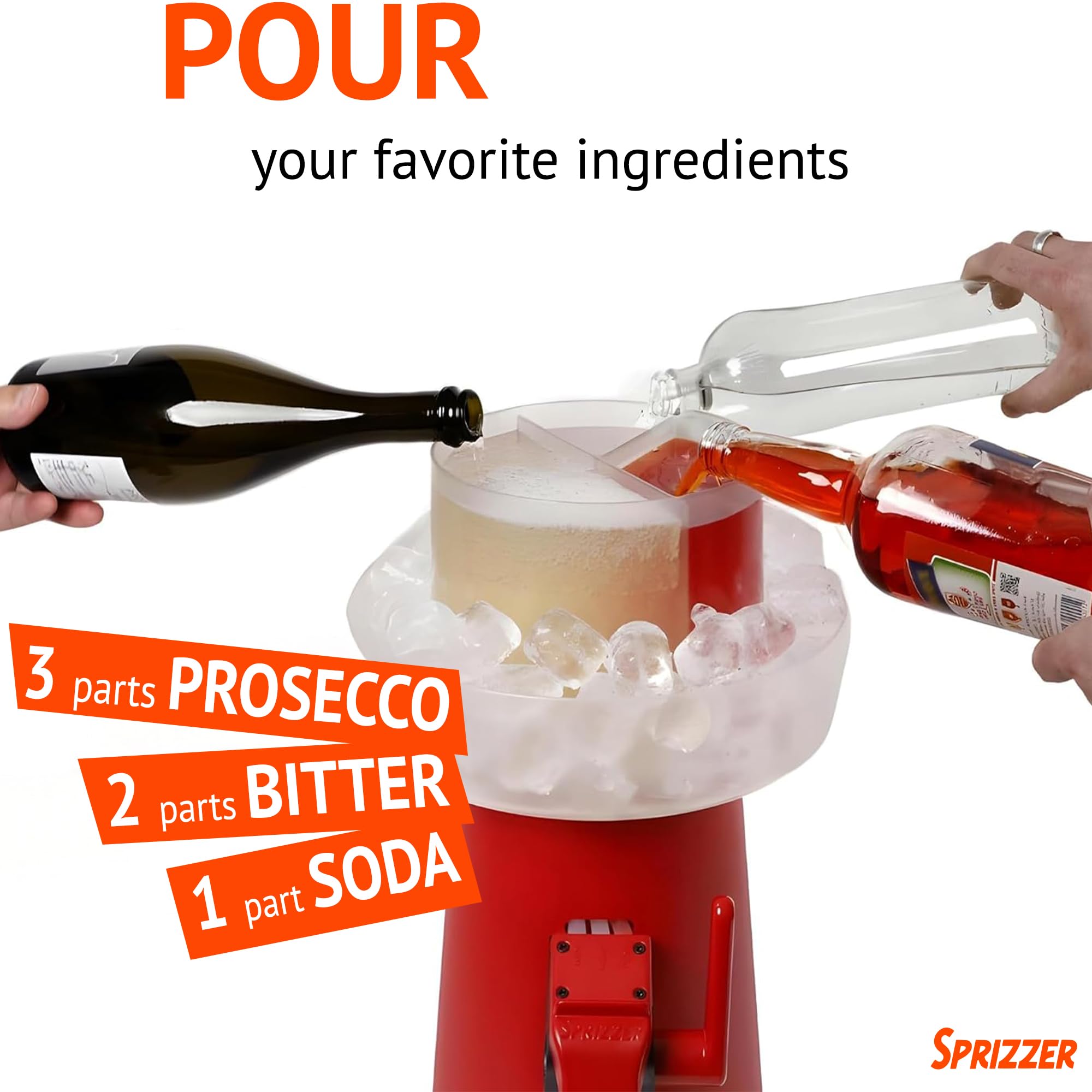 3 Liter Italian Cocktail Dispenser The Spritz Maker - Manual Cocktail ...