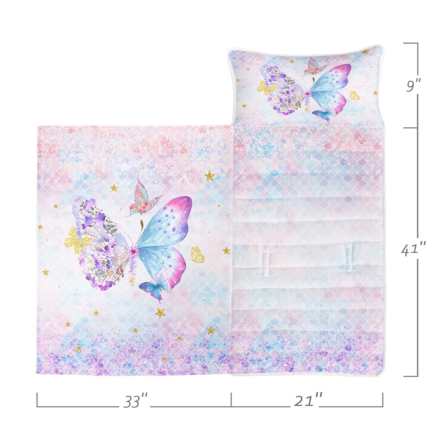 HOSIMA Nap Mat -Butterfly Sleeping Bag with Removable Pillow - Image 2