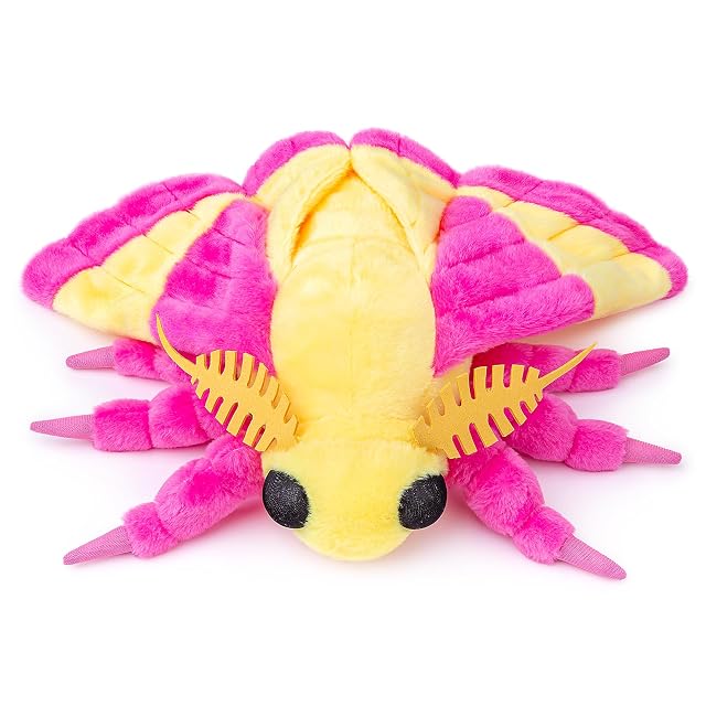Foto 4 de 8 de Tiny Heart Animal de Peluche de Polilla del Arce Rosado 27cm/11 Juguete de Polilla Realista Animal Insecto…