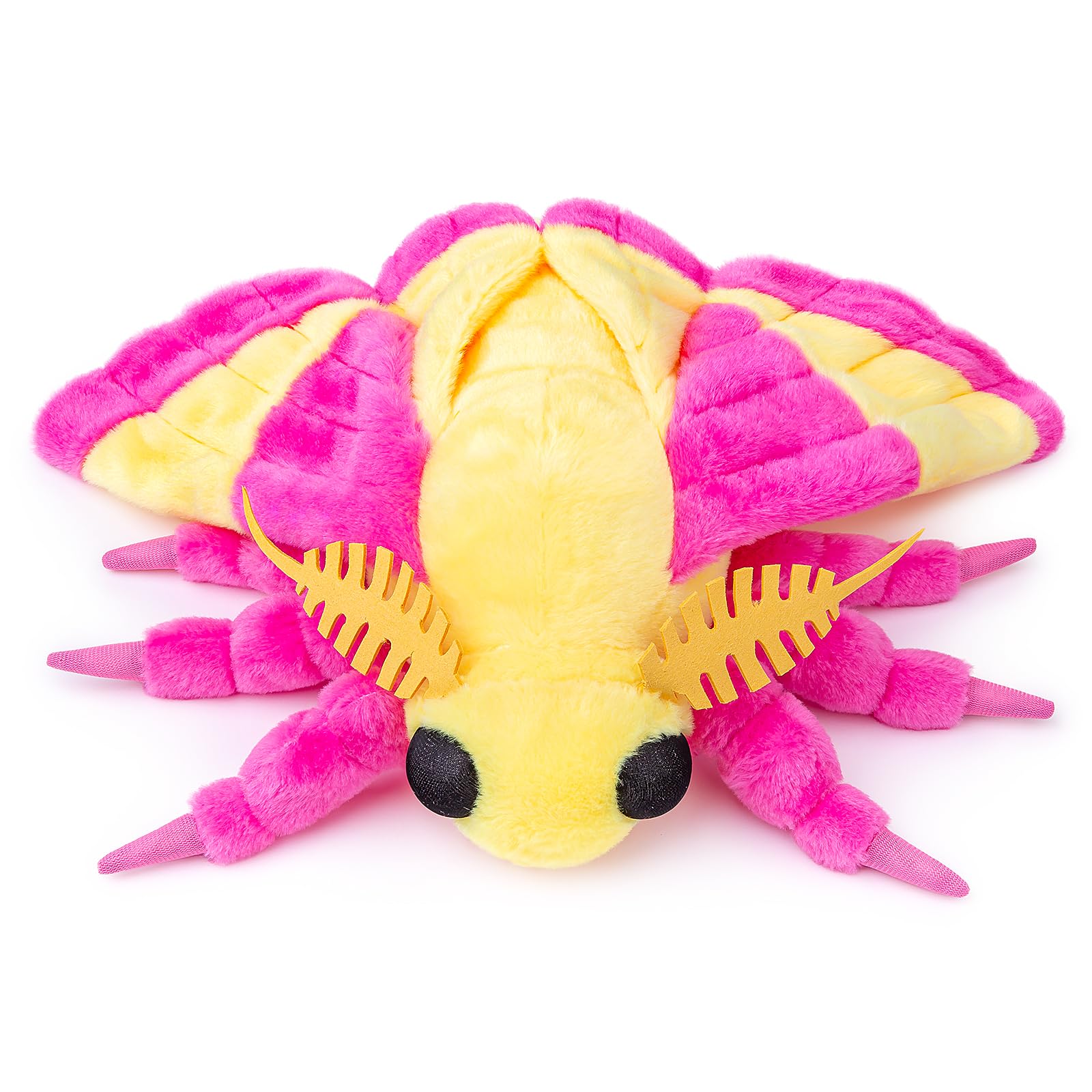 Tiny Heart Rosy Maple Moth Stuffed Animal 30cm/12” Realistic Toy Lovely Insect Cute Soft Gifts for Kids Bedtime Companion Plushie Collection Interactive Play - Image 4