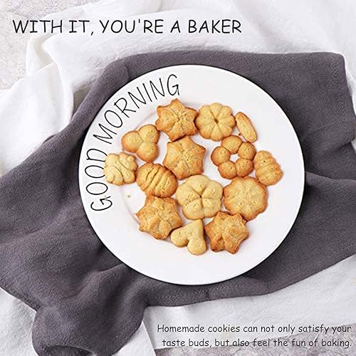 Miniatura 7 de Kit de prensa de galletas, kit de prensa de galletas de aleación de aluminio, kit de prensa de pastelería, tubería de pastelería, decoración de