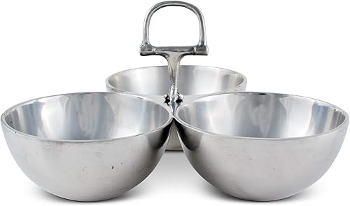 Miniatura 4 de Arthur Court Equestrian Horse - Juego de 3 tazones de nueces para dulces, aluminio fundido pulido a mano, 5.5 pulgadas de alto x 9 pulgadas de ancho