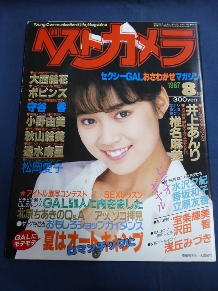 Amazon.co.jp: ○ ベストカメラ 1987年8月号 大西結花 守谷香
