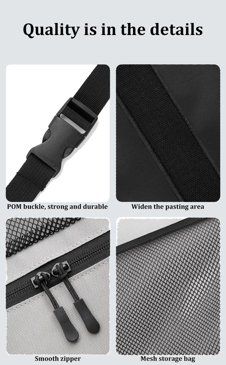 Genérico Organizador de Maletero para Fia-t 500,Multifuncional, Impermeable, de Tela Oxford, Con 9 Bolsillos, Correas Ajustables, Artículos Esenciales de Viaje