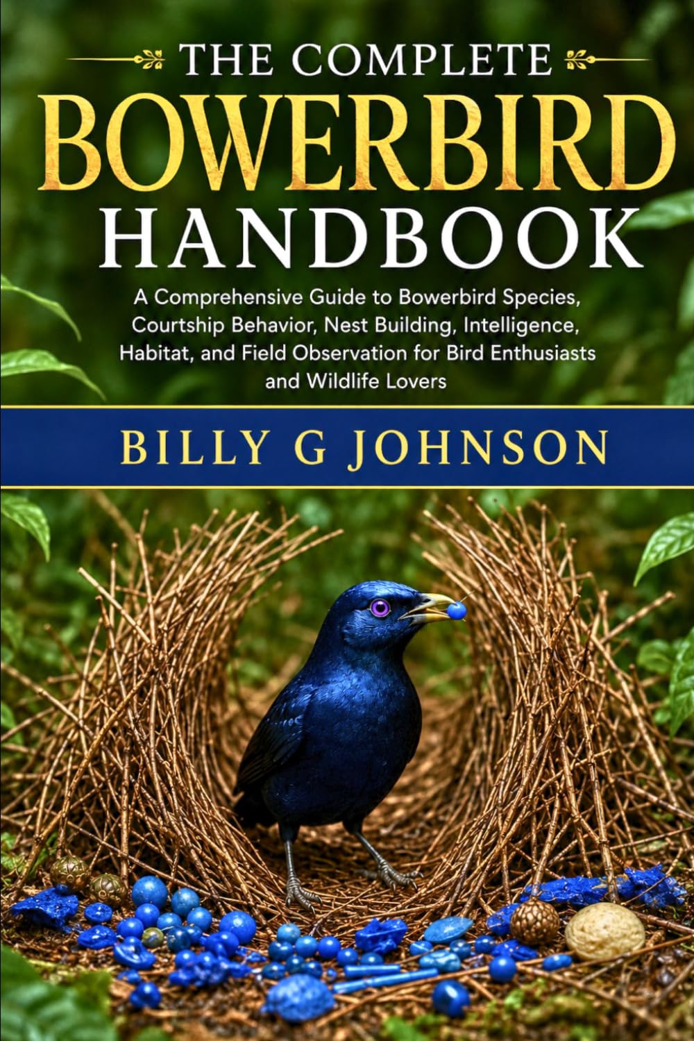 The Complete Bowerbird Handbook: A Comprehensive Guide to Bowerbird Species, Courtship Behavior, Nest Building, Intelligence, Habitat, and Field Observation for Bird Enthusiasts and Wildlife Lovers