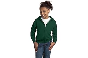 Boys Ecosmart Full Zip Kids Green Hoodie