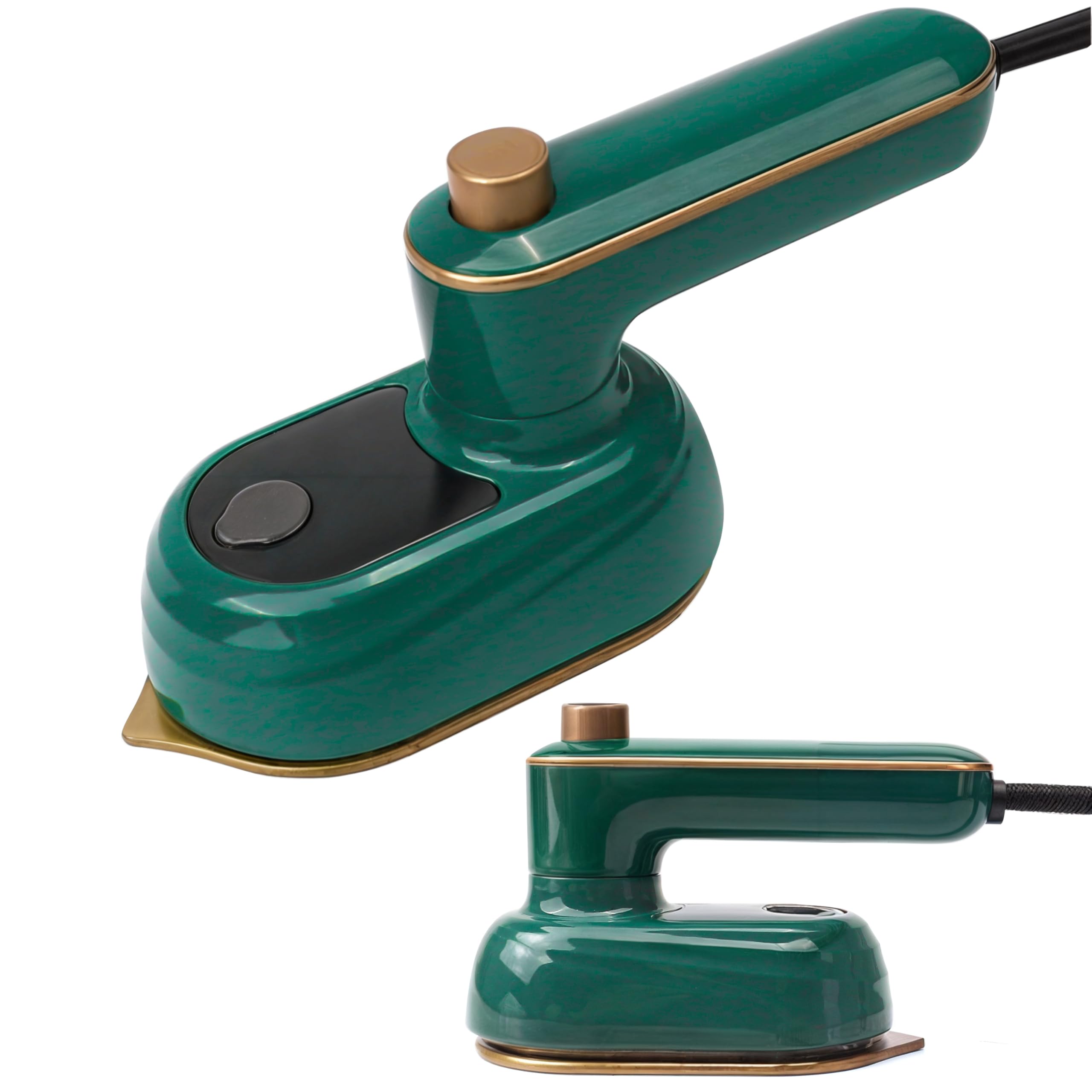 Plancha de vapor rotativa para ropa, 2 en 1, portátil, de viaje, minimáquina de planchado eléctrica pequeña, con rotación de 180 grados, ideal para colgar cortinas, sábanas, fundas de almohadas, armarios y el hogar.