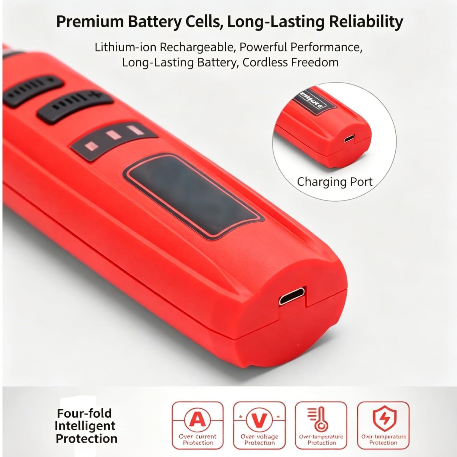 Affuteur Chaine Tronçonneuse électrique, Portable Affuteuse De Chaine Tronconneuse électrique Sans Fil Rechargeable,Kit Aiguiseur Affûtage Chaînes Tronçonneuses à Main Pour Affûtage précis des chaînes