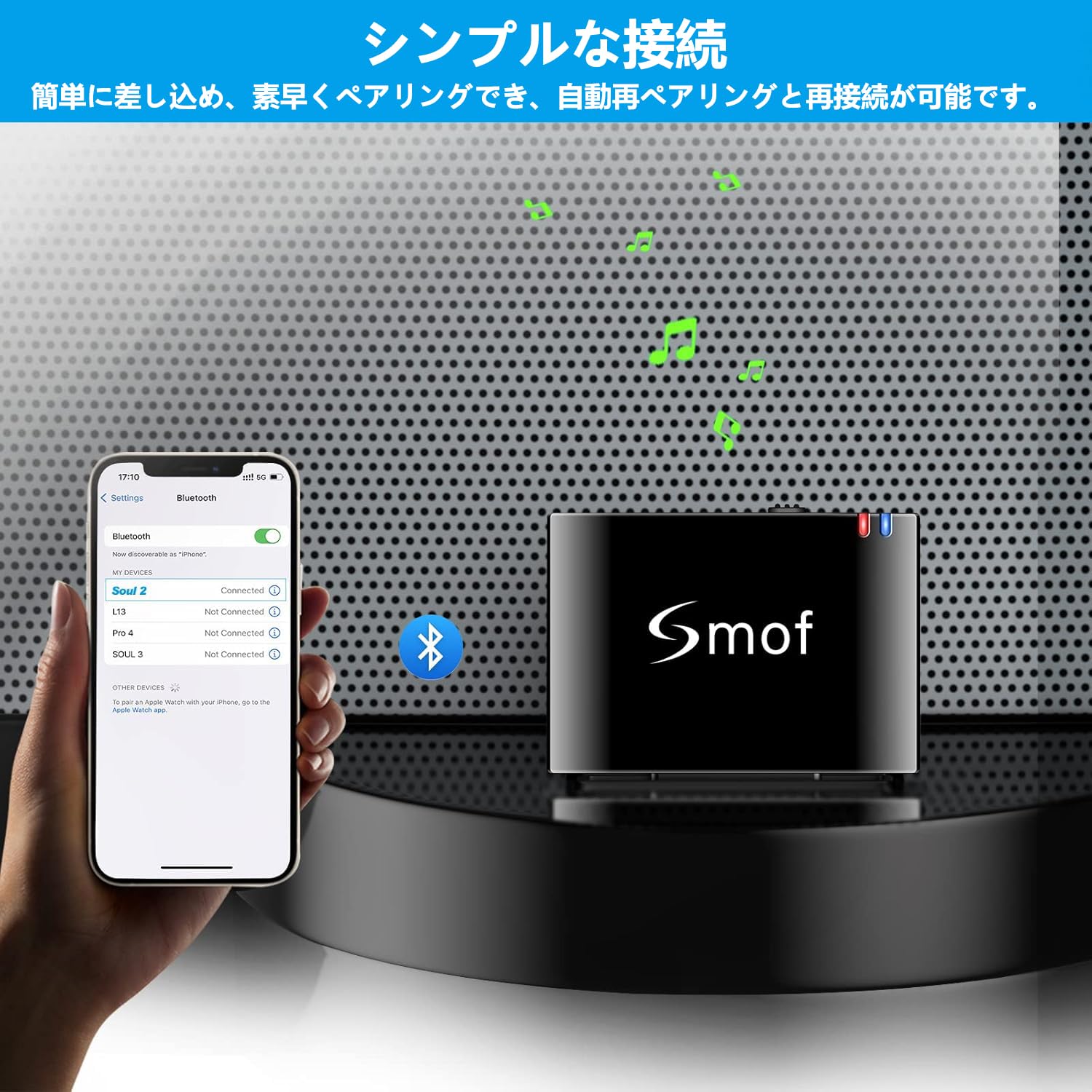 Amazon.co.jp: 30pin bluetooth アダプタ- ipod bluetooth レシーバー